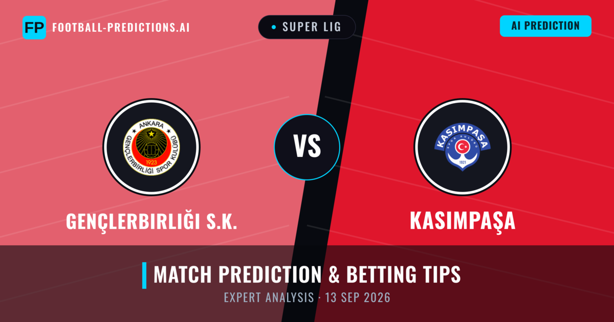 Gençlerbirliği S.K. vs Kasımpaşa — match prediction & preview
