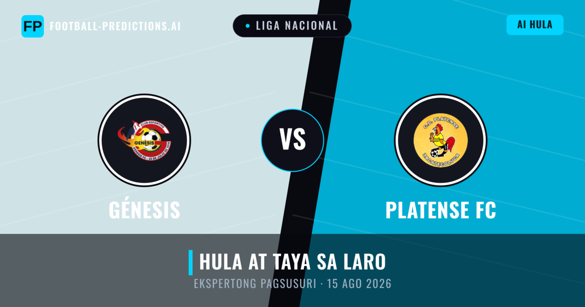 Génesis vs Platense FC — hula at preview ng laban