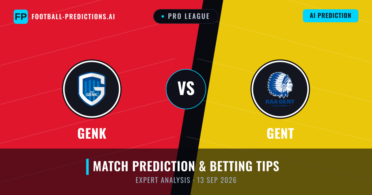 Genk vs Gent — match prediction & preview