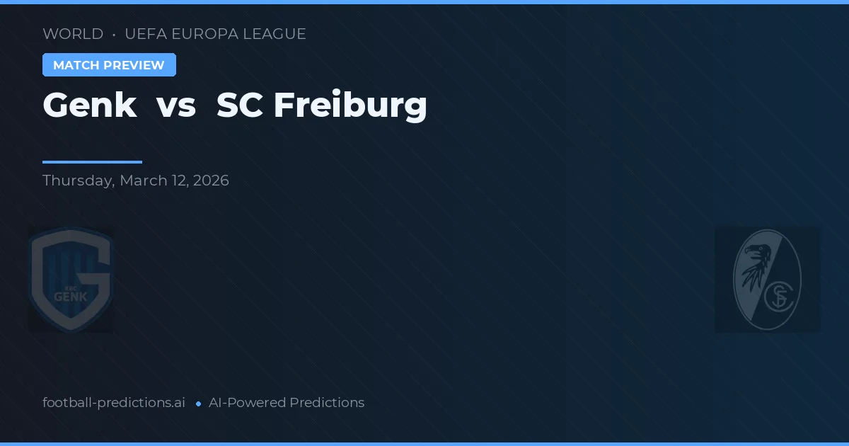 Genk vs Freiburg — pronostico e anteprima del match