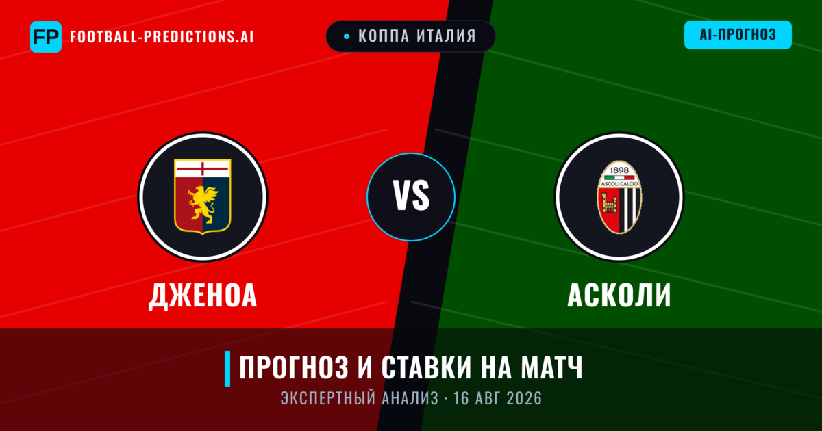 Дженоа – Асколи — прогноз и превью матча
