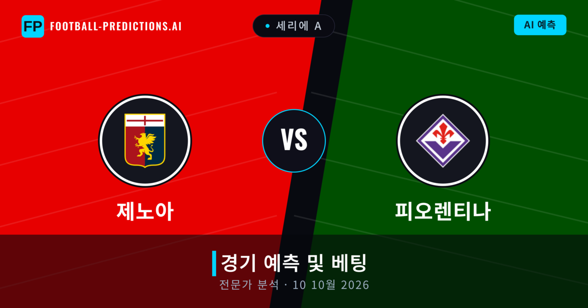 제노아 대 피오렌티나 — 경기 예측 및 프리뷰