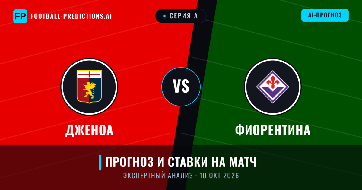 Дженоа – Фиорентина — прогноз и превью матча