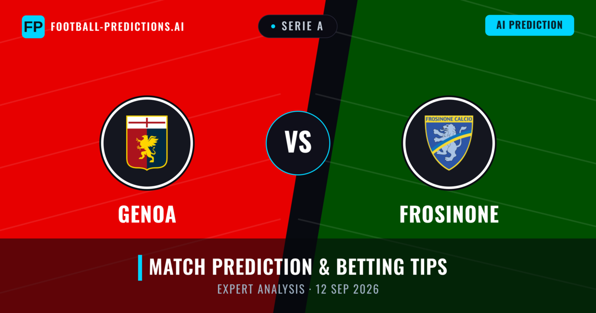 Genoa vs Frosinone — match prediction & preview
