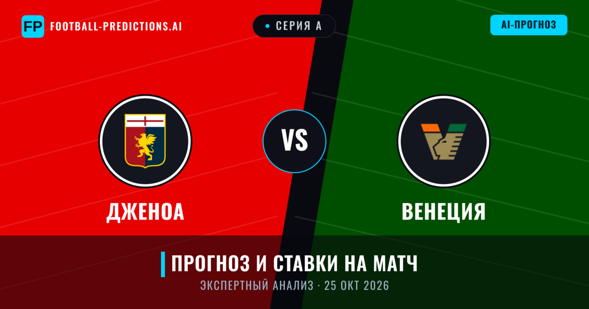 Дженоа – Венеция — прогноз и превью матча