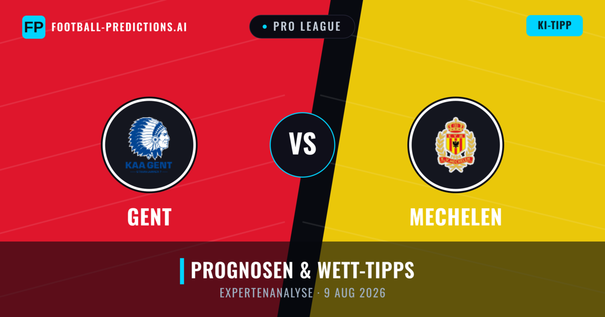 Gent vs Mechelen — Prognose und Spielvorschau