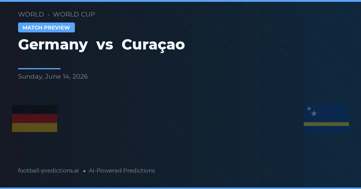 Jerman vs Curaçao — prediksi dan pratinjau pertandingan