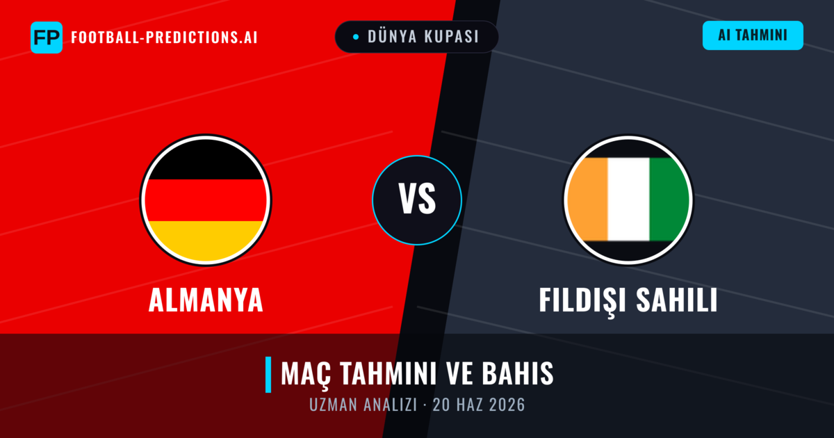 Almanya - Fildişi Sahili — maç tahmini ve önizleme