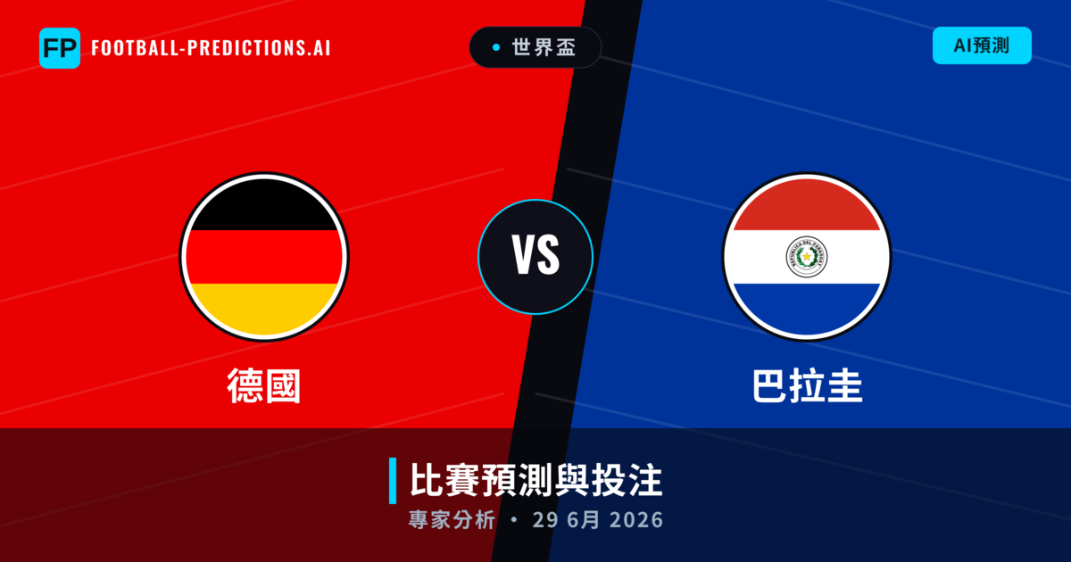 德國 vs 巴拉圭 — 比赛预测和前瞻