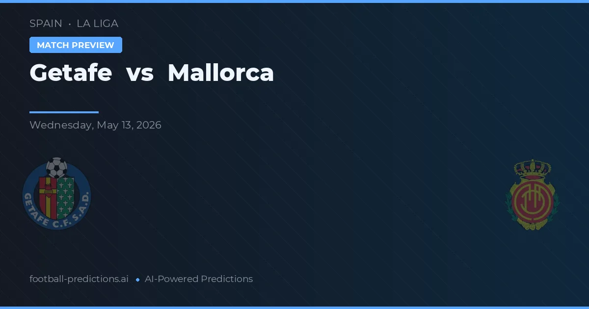 Getafe vs Majorque — pronostic et avant-match