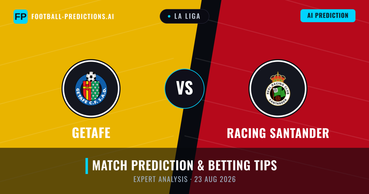 Getafe vs Racing Santander — match prediction & preview