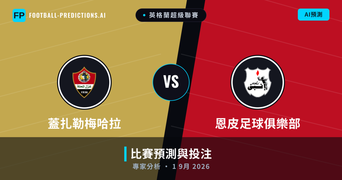蓋扎勒梅哈拉 vs 恩皮足球俱樂部 — 比赛预测和前瞻
