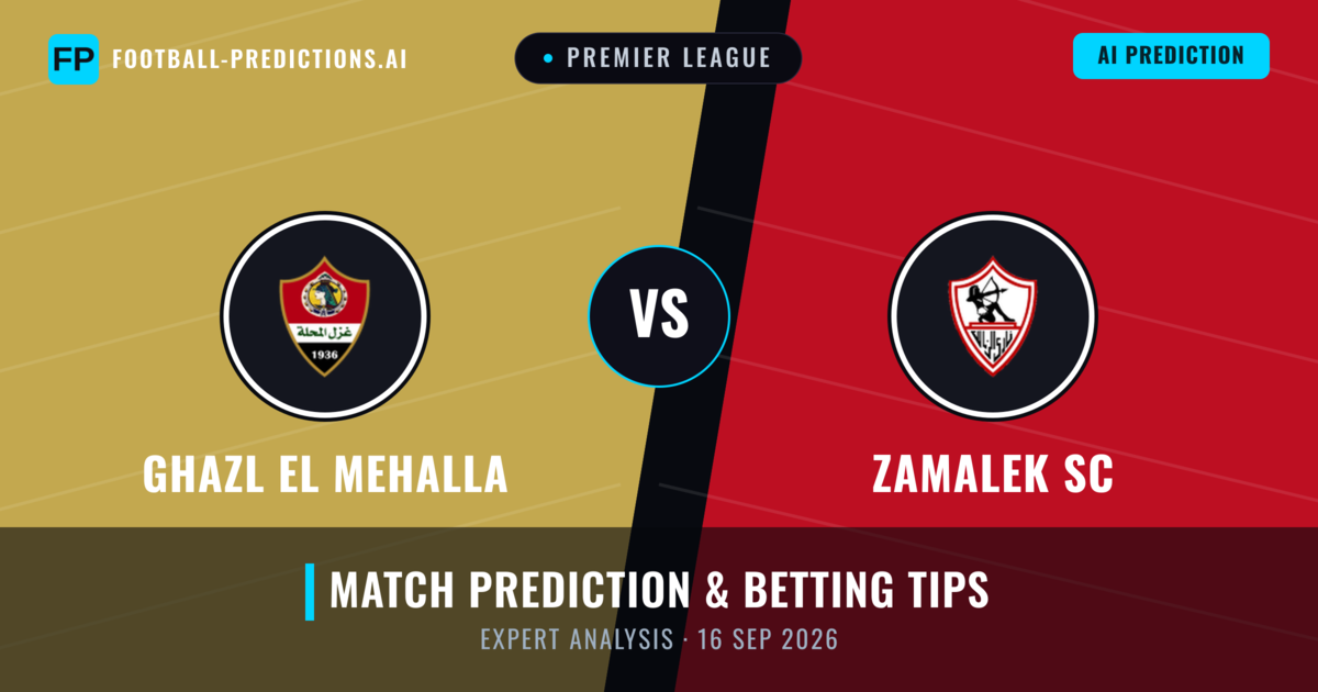Ghazl El Mehalla vs Zamalek SC — match prediction & preview