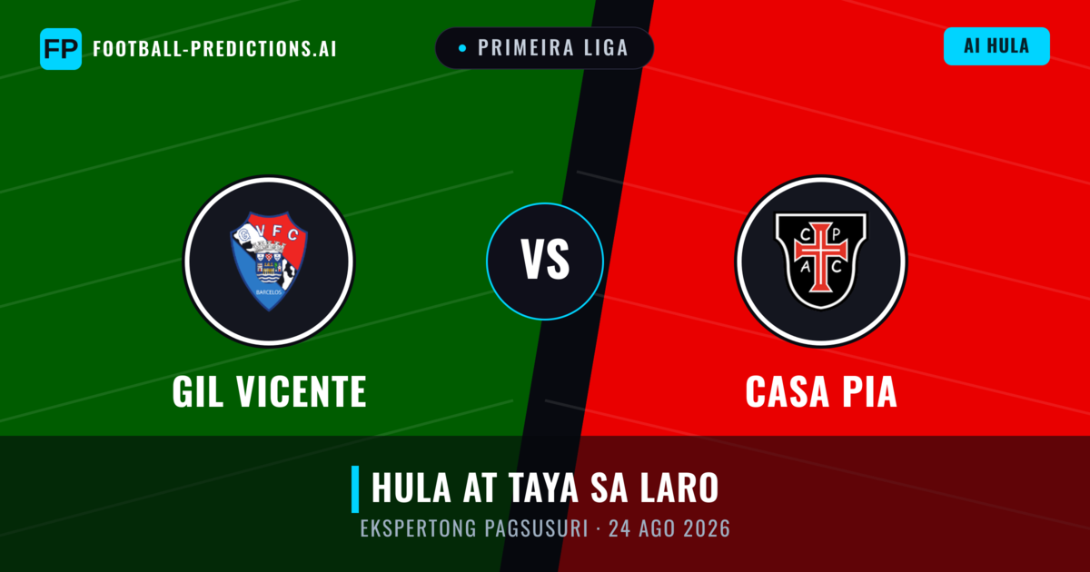 GIL Vicente vs Casa Pia — hula at preview ng laban