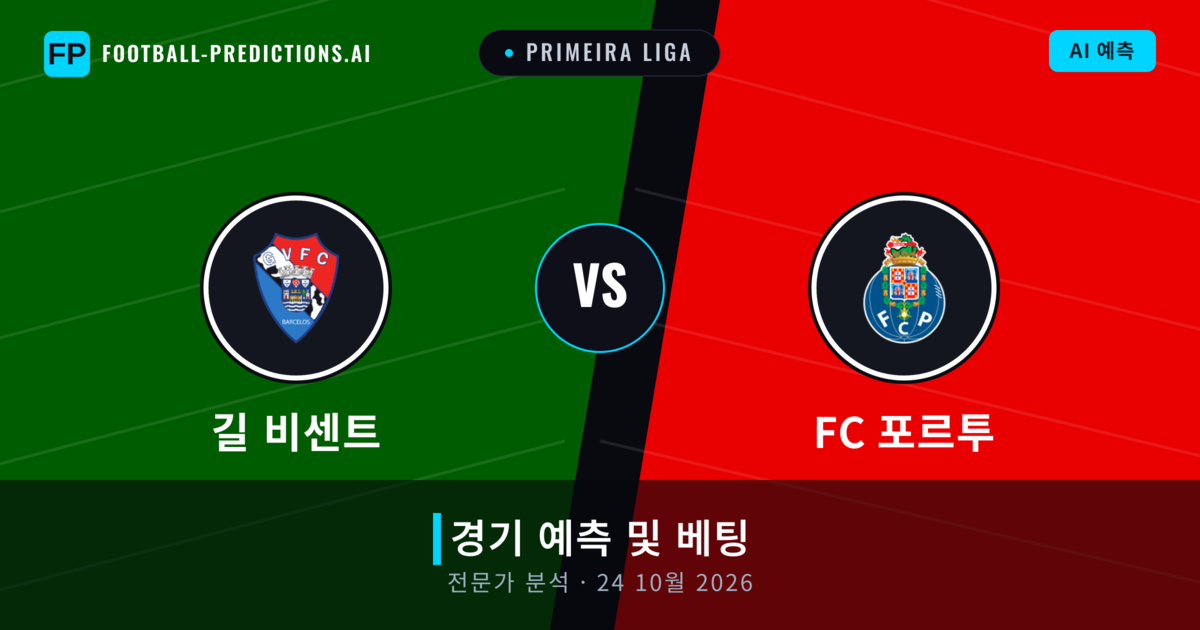 길 비센트 대 FC 포르투 — 경기 예측 및 프리뷰
