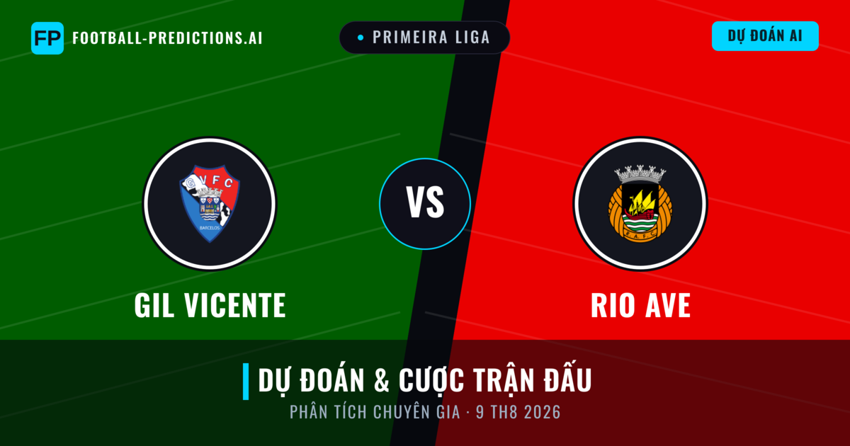 GIL Vicente vs Rio Ave — dự đoán và xem trước trận đấu