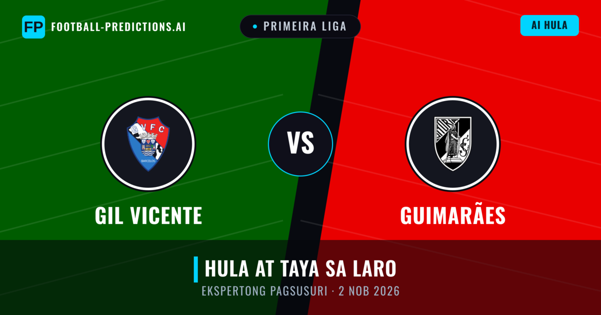 GIL Vicente vs Guimarães — hula at preview ng laban