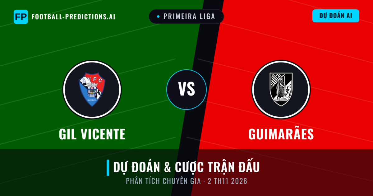 GIL Vicente vs Guimarães — dự đoán và xem trước trận đấu