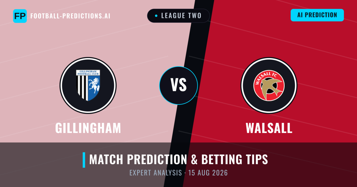 Gillingham vs Walsall — match prediction & preview