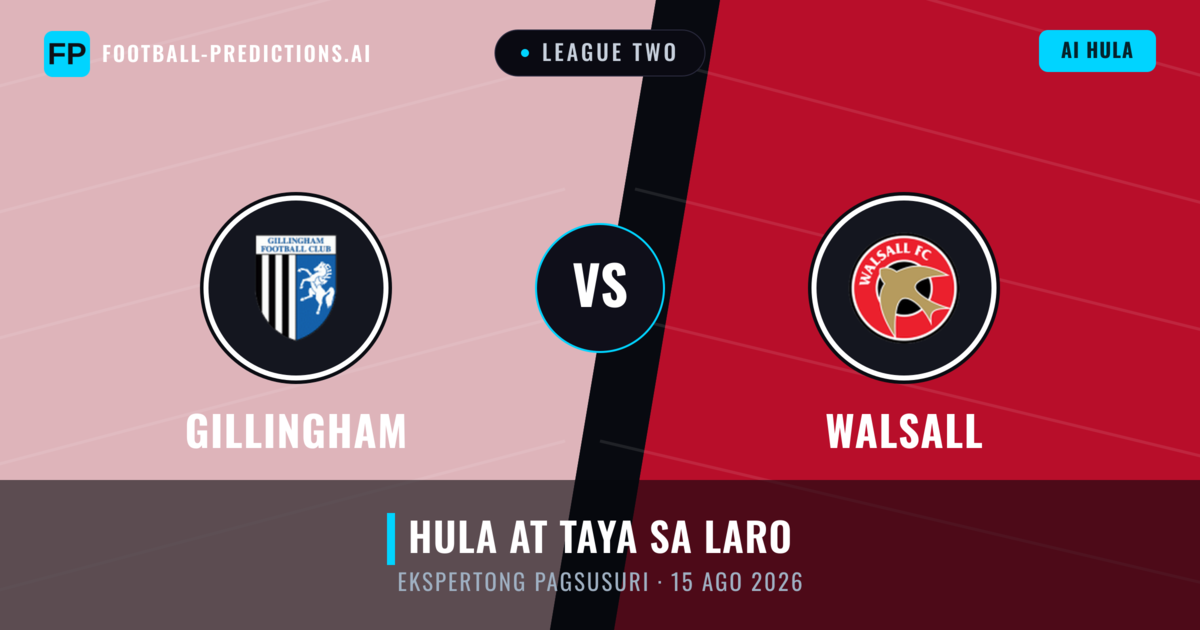 Gillingham vs Walsall — hula at preview ng laban
