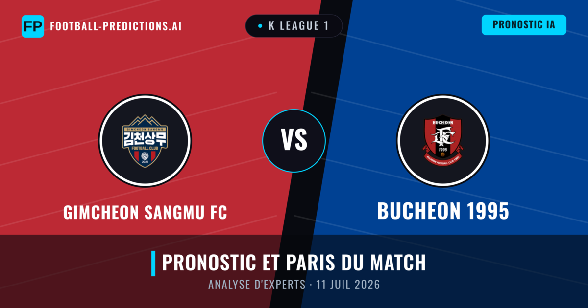Gimcheon Sangmu FC vs Bucheon 1995 — pronostic et avant-match