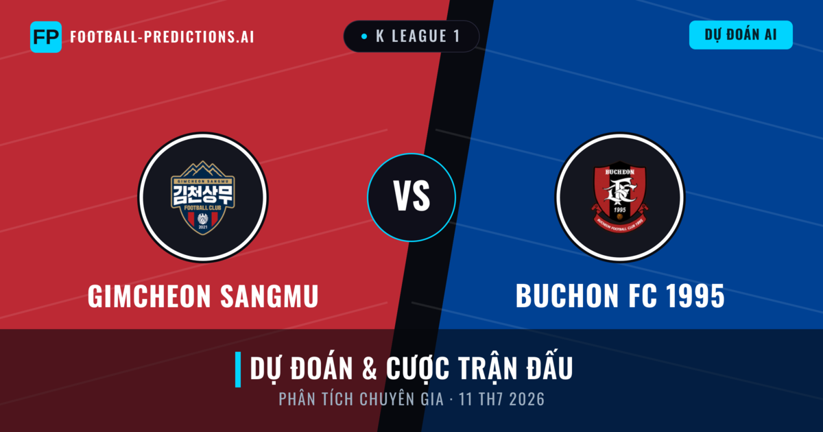 Gimcheon Sangmu vs Buchon FC 1995 — dự đoán và xem trước trận đấu