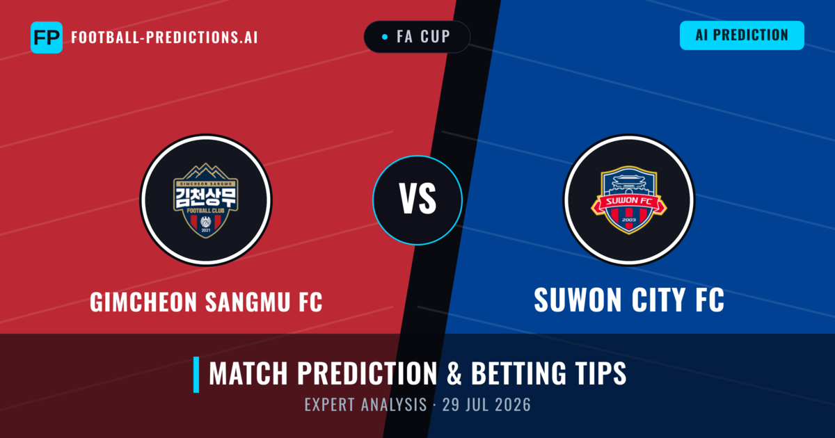 Gimcheon Sangmu FC vs Suwon City FC — match prediction & preview