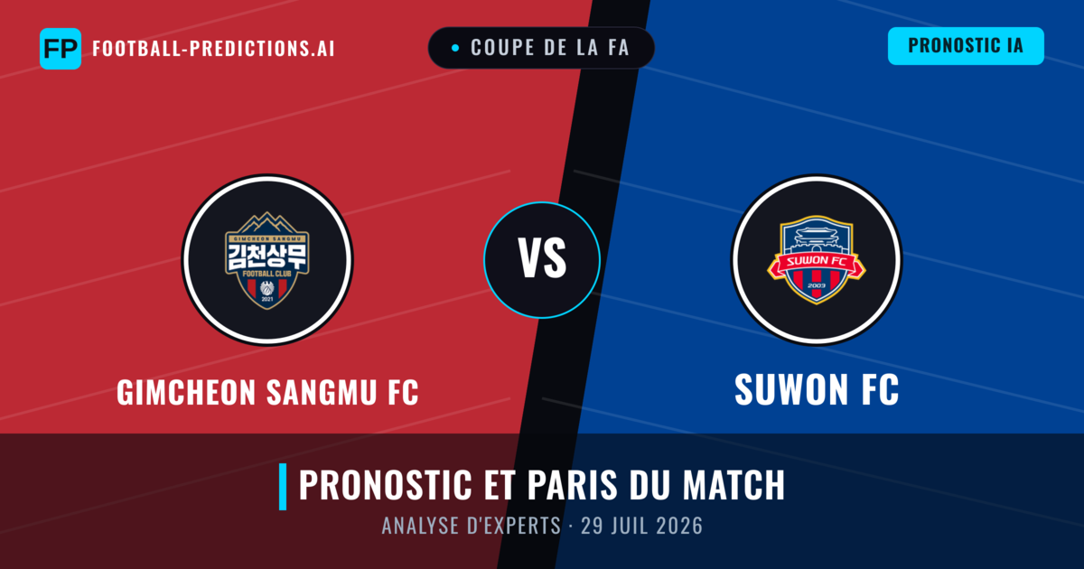 Gimcheon Sangmu FC vs Suwon FC — pronostic et avant-match
