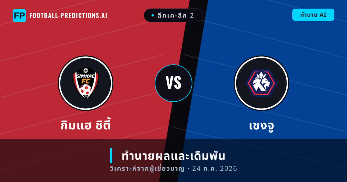 กิมแฮ ซิตี้ พบ เชงจู — ทำนายผลและพรีวิวการแข่งขัน