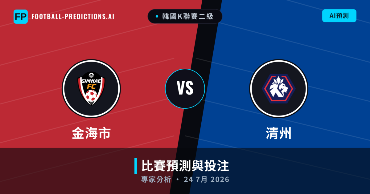 金海市 vs 清州 — 比赛预测和前瞻