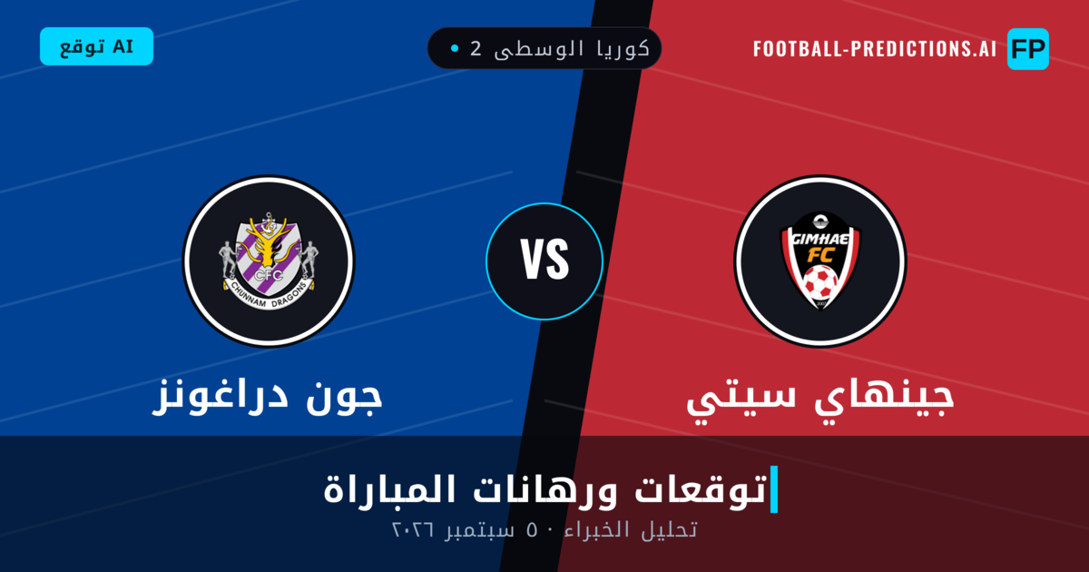 جينهاي سيتي ضد جون دراغونز — توقعات ومعاينة المباراة