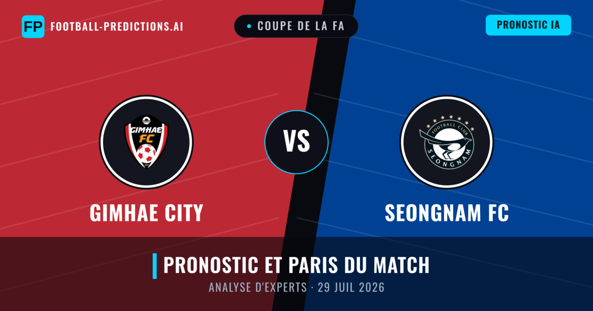 Gimhae City vs Seongnam FC — pronostic et avant-match
