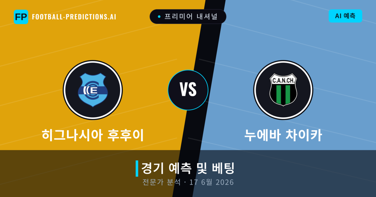 히그나시아 후후이 대 누에바 차이카 — 경기 예측 및 프리뷰