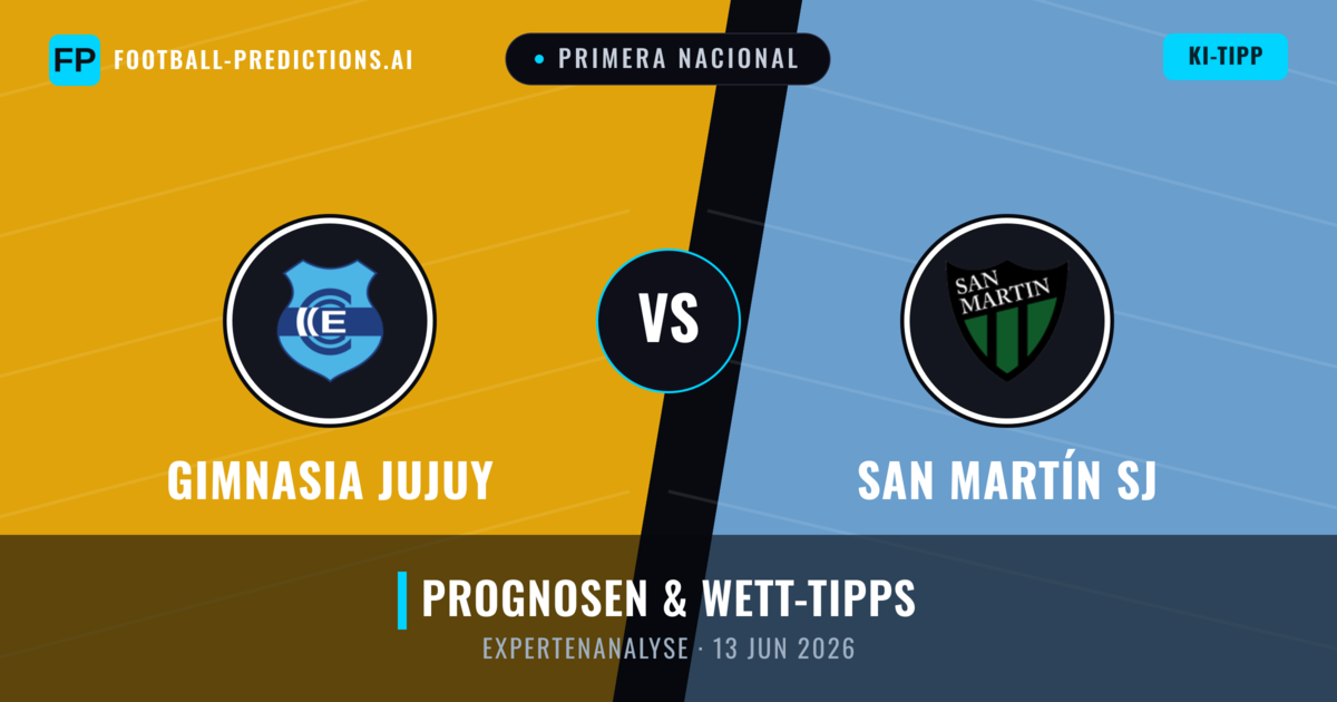 Gimnasia Jujuy vs San Martín SJ — Prognose und Spielvorschau