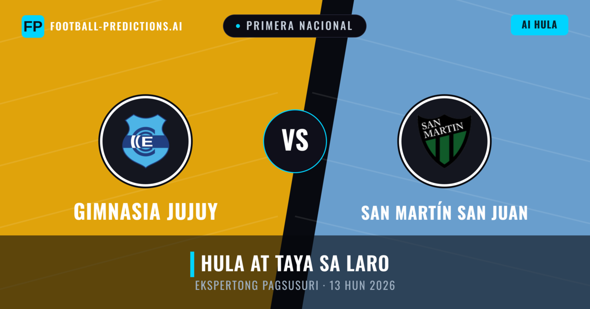 Gimnasia Jujuy vs San Martín San Juan — hula at preview ng laban