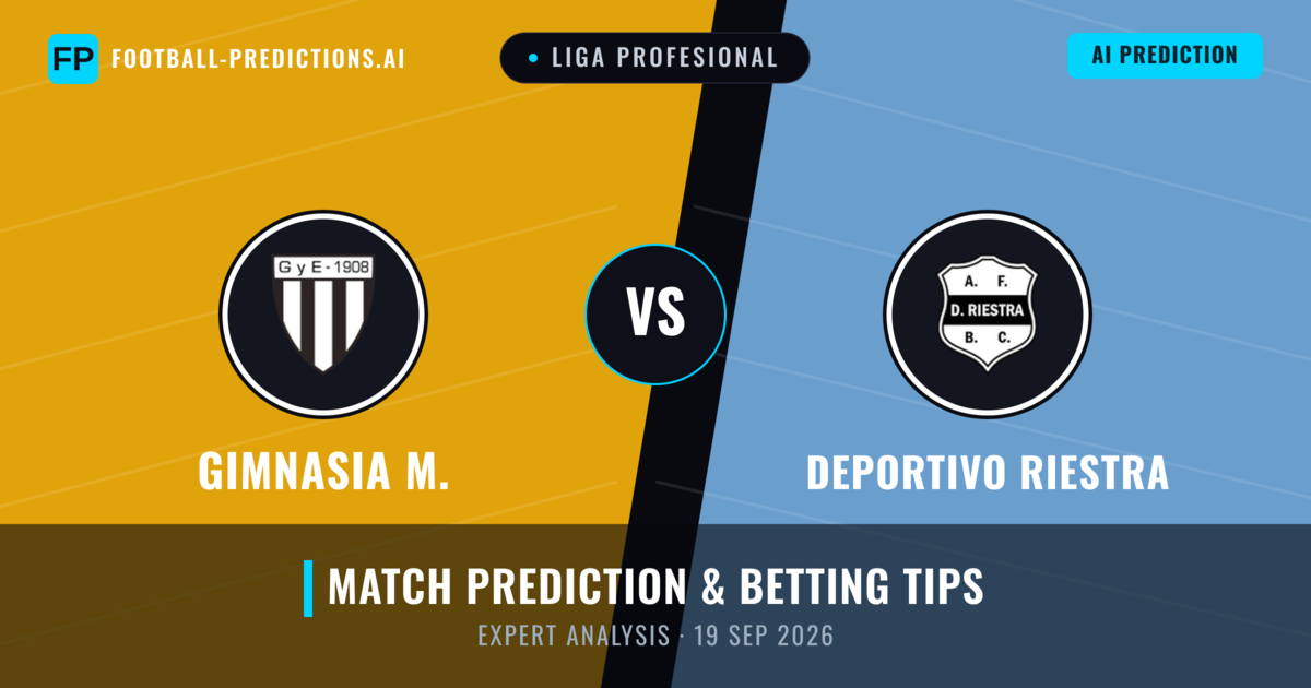 Gimnasia M. vs Deportivo Riestra — match prediction & preview