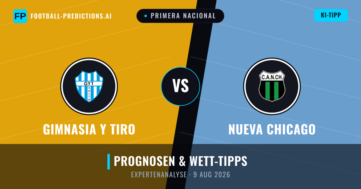Gimnasia y Tiro vs Nueva Chicago — Prognose und Spielvorschau