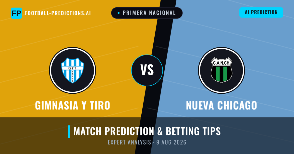 Gimnasia Y Tiro vs Nueva Chicago — match prediction & preview