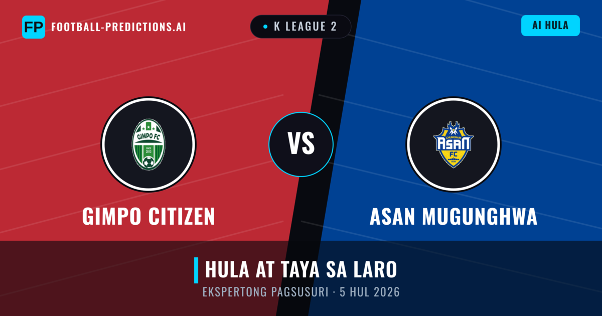 Gimpo Citizen vs Asan Mugunghwa — hula at preview ng laban