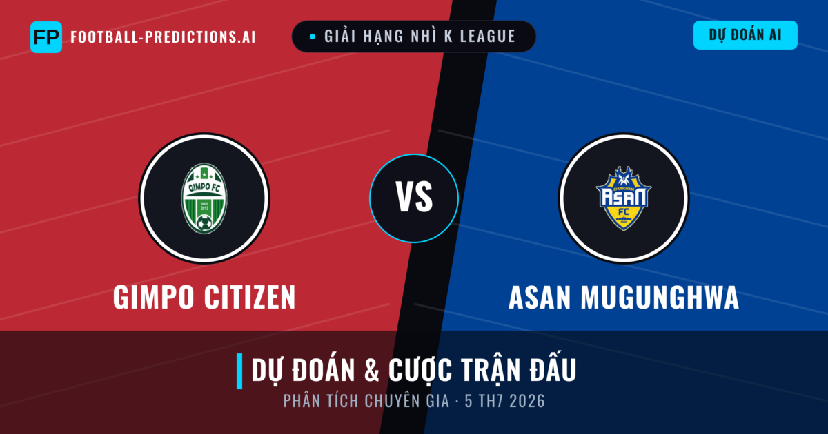 Gimpo Citizen vs Asan Mugunghwa — dự đoán và xem trước trận đấu