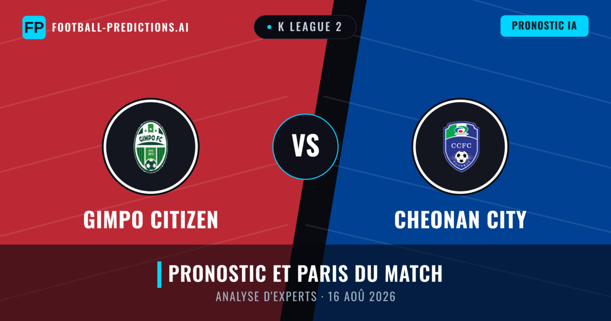 Gimpo Citizen vs Cheonan City — pronostic et avant-match