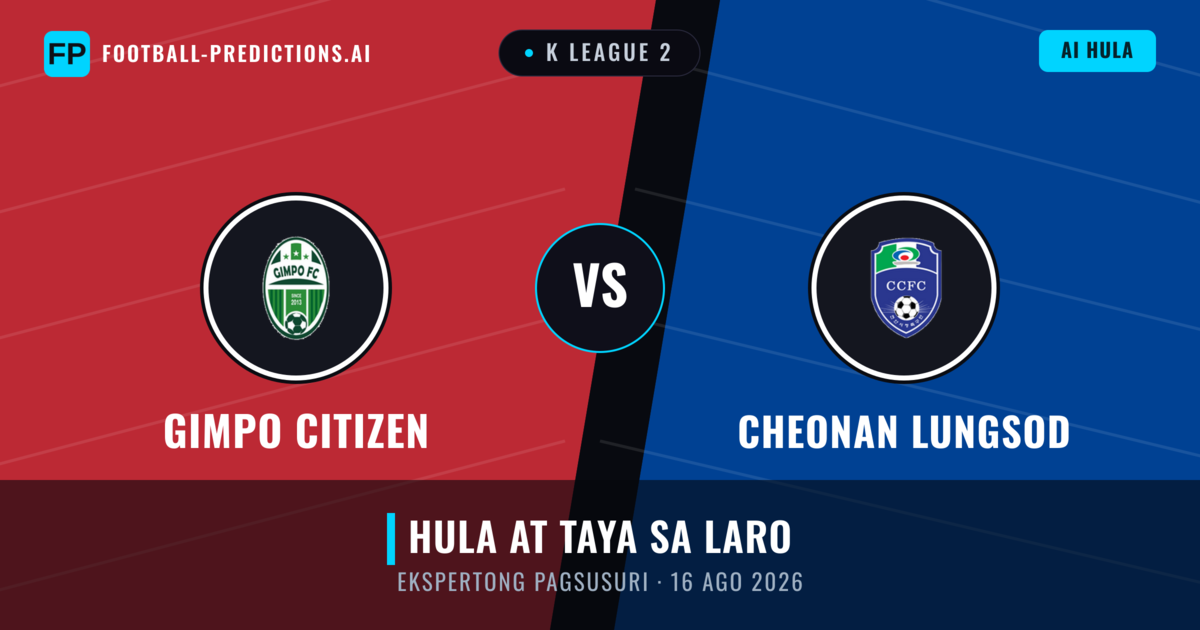 Gimpo Citizen vs Cheonan Lungsod — hula at preview ng laban