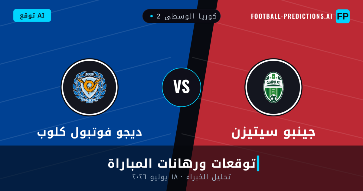 جينبو سيتيزن ضد ديجو فوتبول كلوب — توقعات ومعاينة المباراة