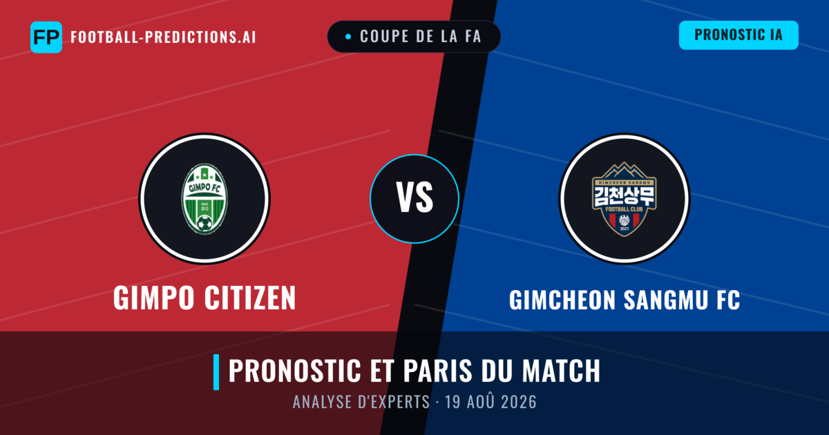 Gimpo Citizen vs Gimcheon Sangmu FC — pronostic et avant-match