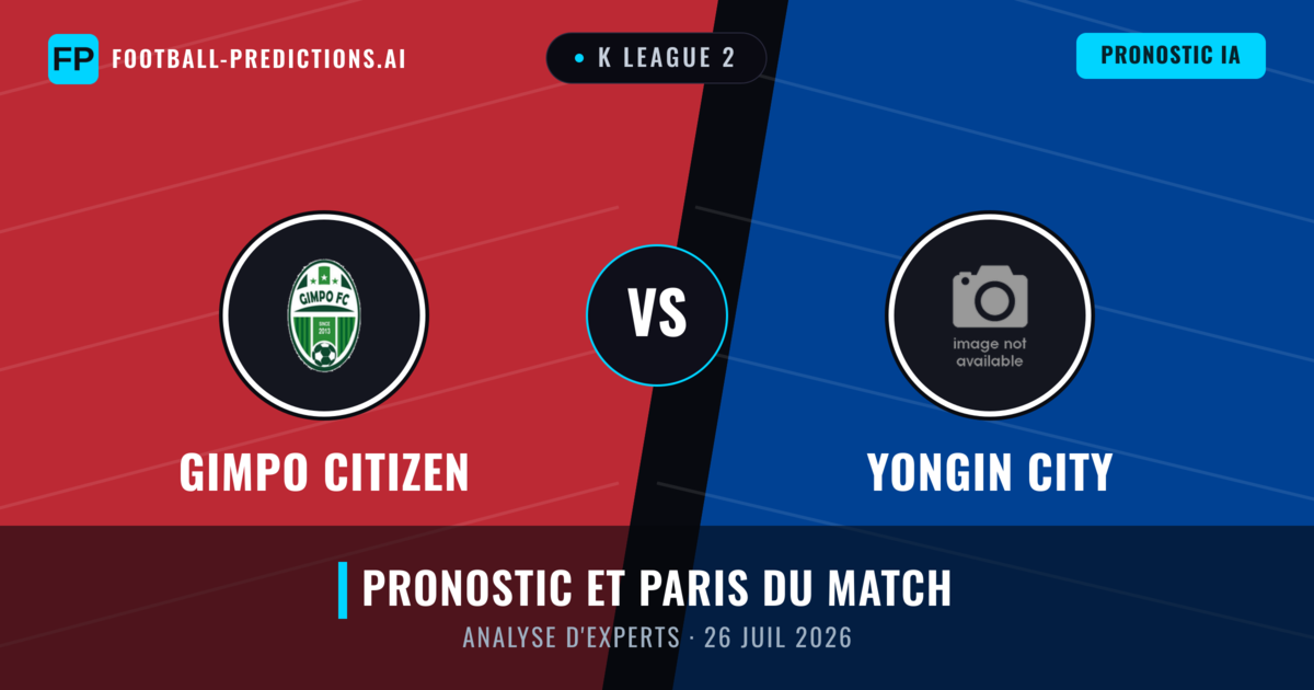 Gimpo Citizen vs Yongin City — pronostic et avant-match