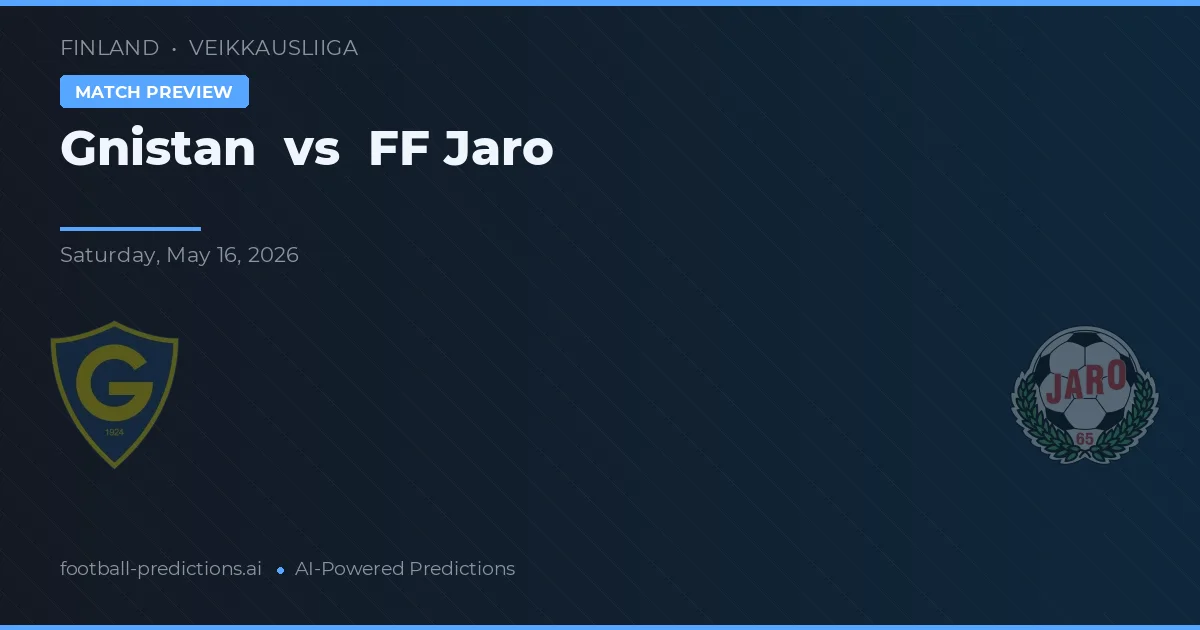 Gnistan vs FF Jaro — dự đoán và xem trước trận đấu