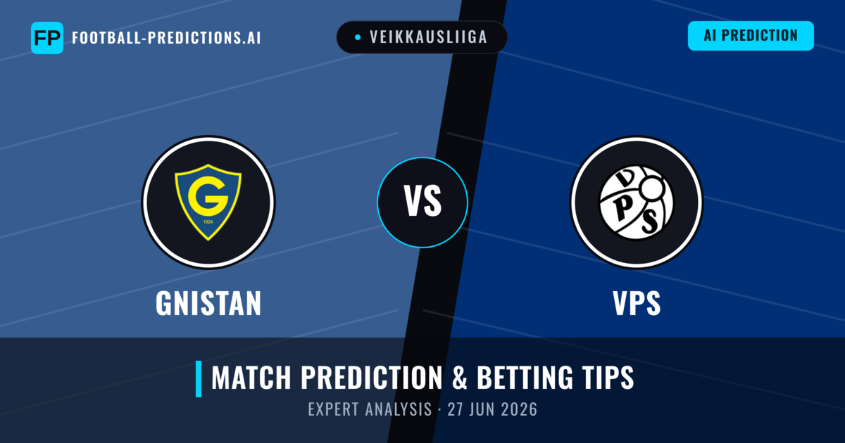 Gnistan vs VPS — match prediction & preview