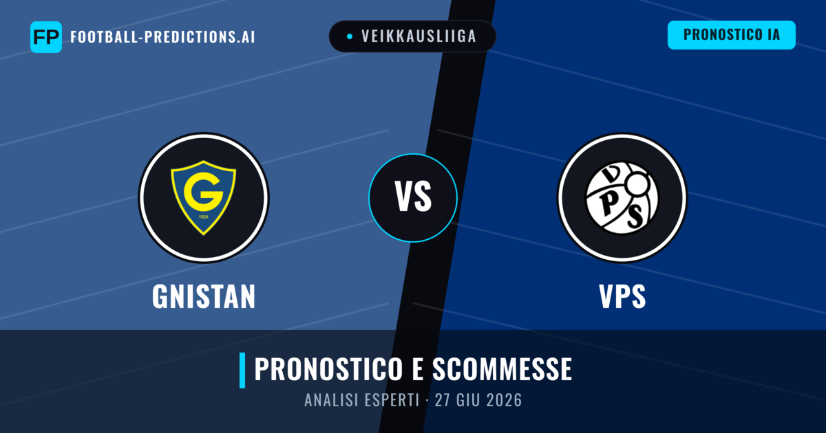 Gnistan vs VPS — pronostico e anteprima del match