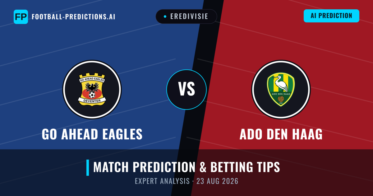 GO Ahead Eagles vs ADO Den Haag — match prediction & preview
