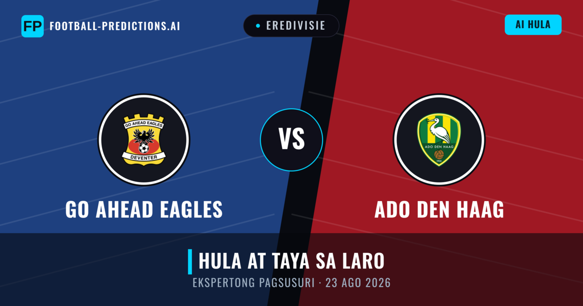 GO Ahead Eagles vs ADO Den Haag — hula at preview ng laban